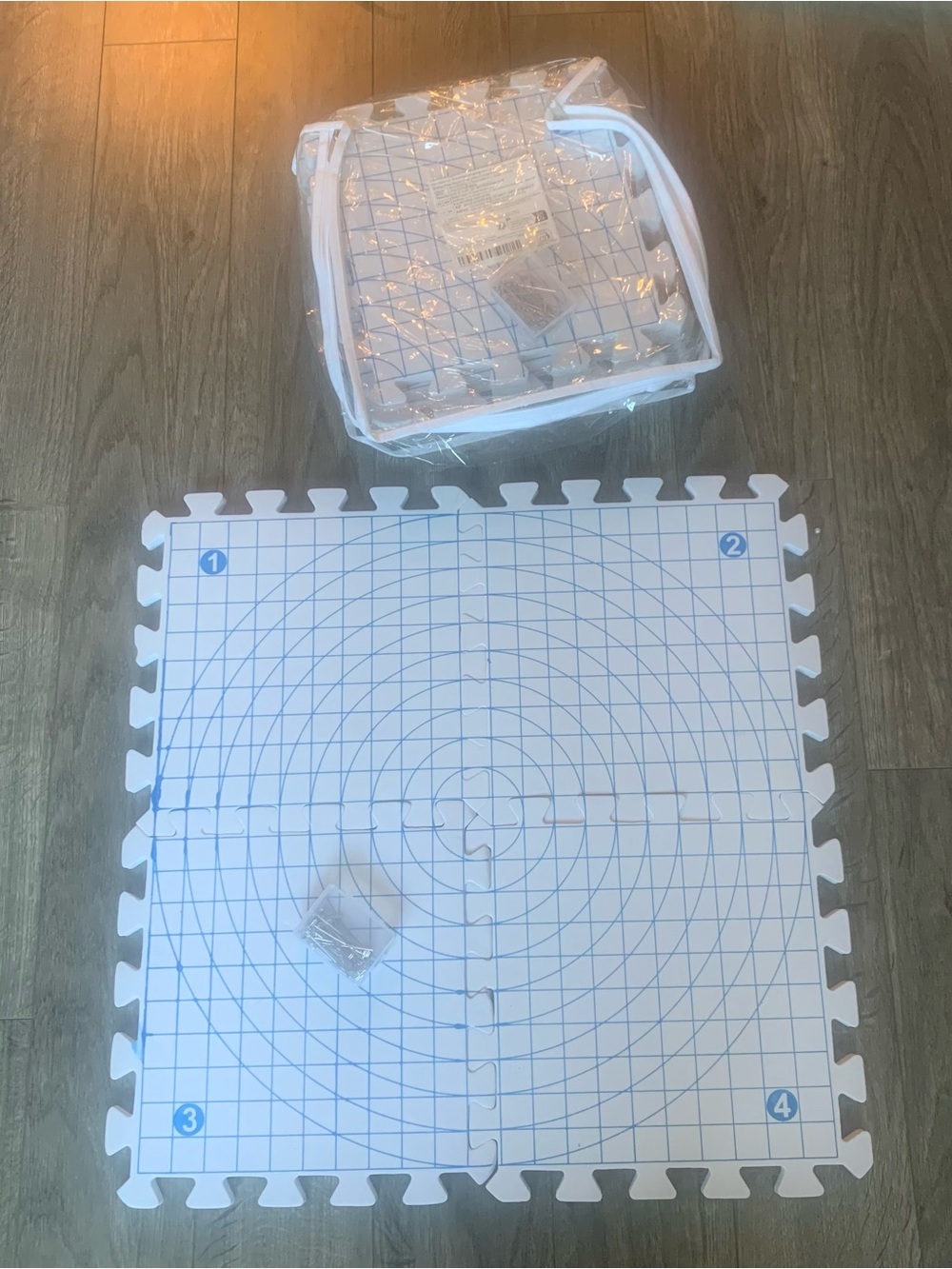 8pc foam blocking mats for knitting or crochet yarn projects